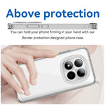WANLONFENG För Xiaomi Redmi Note 15 Pro 5G (Global) Skal MF-serien TPU Akryl Genomskinligt mobilskal med Härdat Glasfilm