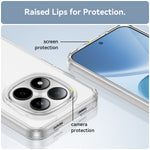 WANLONFENG För Xiaomi Redmi Note 15 Pro 5G (Global) Skal MF-serien TPU Akryl Genomskinligt mobilskal med Härdat Glasfilm