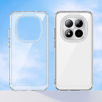 WANLONFENG För Xiaomi Redmi Note 15 Pro 5G (Global) Skal MF-serien TPU Akryl Genomskinligt mobilskal med Härdat Glasfilm