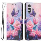 For Samsung Galaxy A37 5G Wallet Case Pattern Printing PU Leather Phone Cover with Lanyard