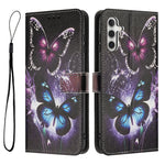 For Samsung Galaxy A37 5G Wallet Case Pattern Printing PU Leather Phone Cover with Lanyard