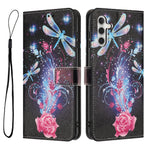 For Samsung Galaxy A37 5G Wallet Case Pattern Printing PU Leather Phone Cover with Lanyard