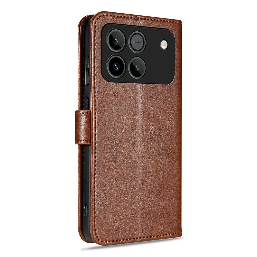 AZNS For Honor Win 5G Case Anti-Scratch PU Leather Stand Wallet Phone Cover