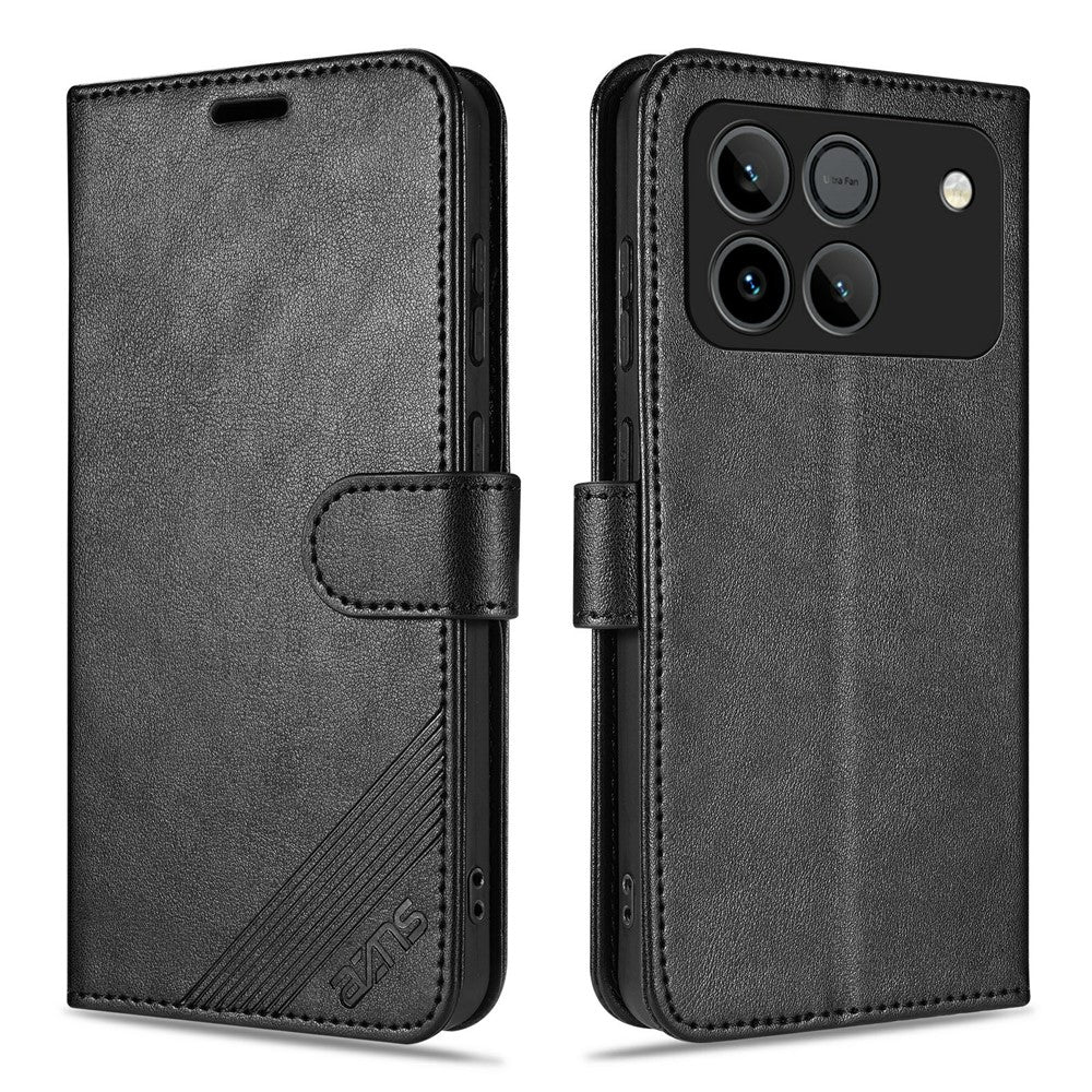 AZNS For Honor Win 5G Case Anti-Scratch PU Leather Stand Wallet Phone Cover