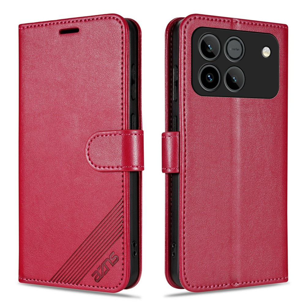 AZNS For Honor Win 5G Case Anti-Scratch PU Leather Stand Wallet Phone Cover