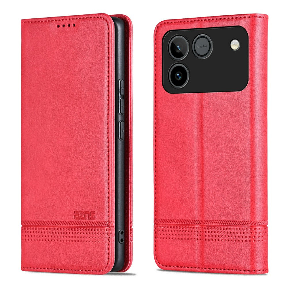 AZNS For Honor Win RT 5G Etui i Koskind Tekstur PU Læder Pung Telefoncover