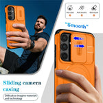 For Samsung Galaxy A35 5G Magnetic Case Kickstand Camera Slider PC + TPU Phone Cover
