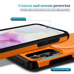 For Samsung Galaxy A35 5G Magnetic Case Kickstand Camera Slider PC + TPU Phone Cover