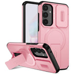 For Samsung Galaxy A35 5G Magnetic Case Kickstand Camera Slider PC + TPU Phone Cover