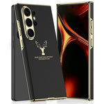GKK For Samsung Galaxy S26 Ultra Phone Case Elk Pattern Electroplated Frame PC TPU PU Back Cover