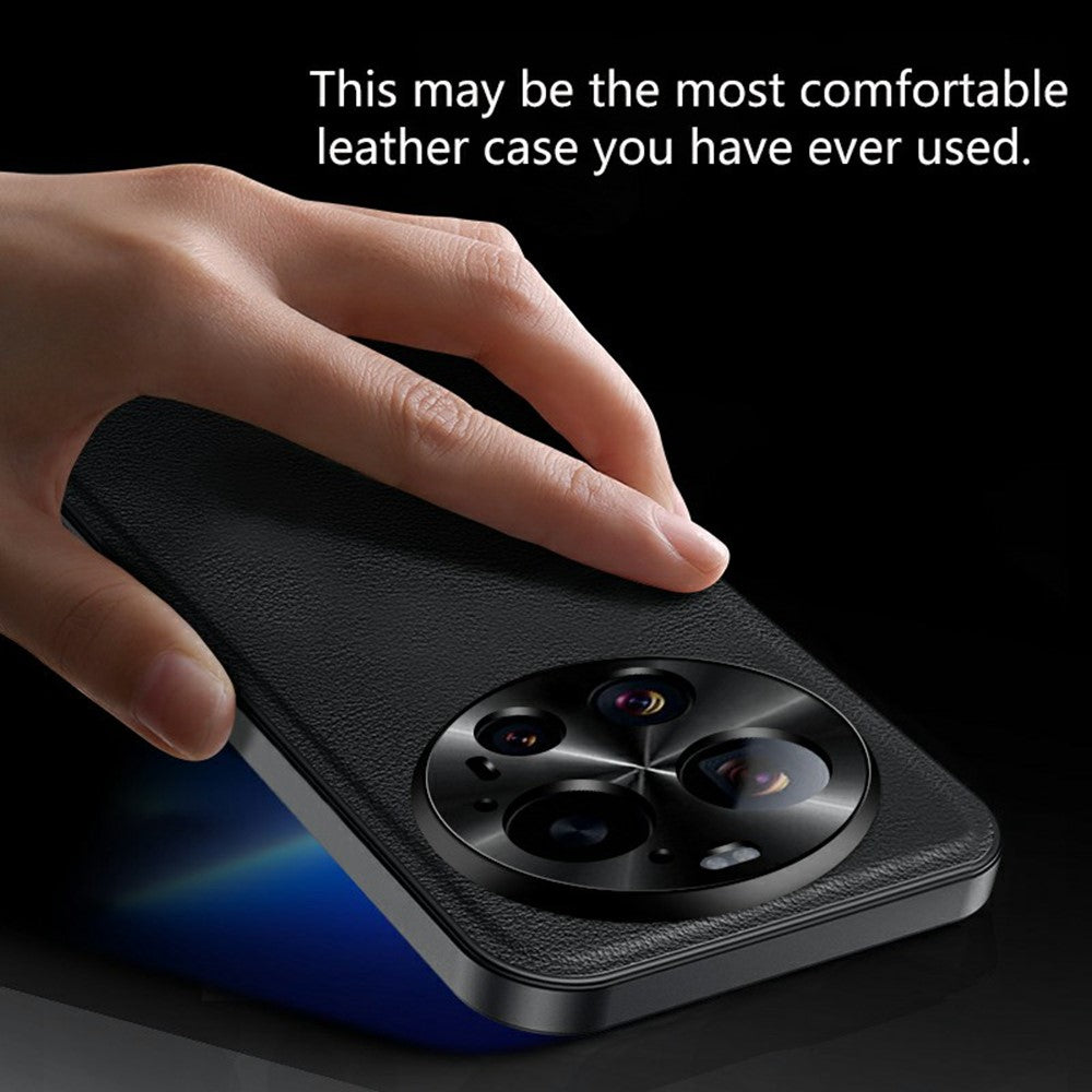For Xiaomi 17 Ultra 5G Case PU + TPU + PC Phone Back Cover with Metal Lens Frame