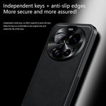 For Xiaomi 17 Ultra 5G Case PU + TPU + PC Phone Back Cover with Metal Lens Frame