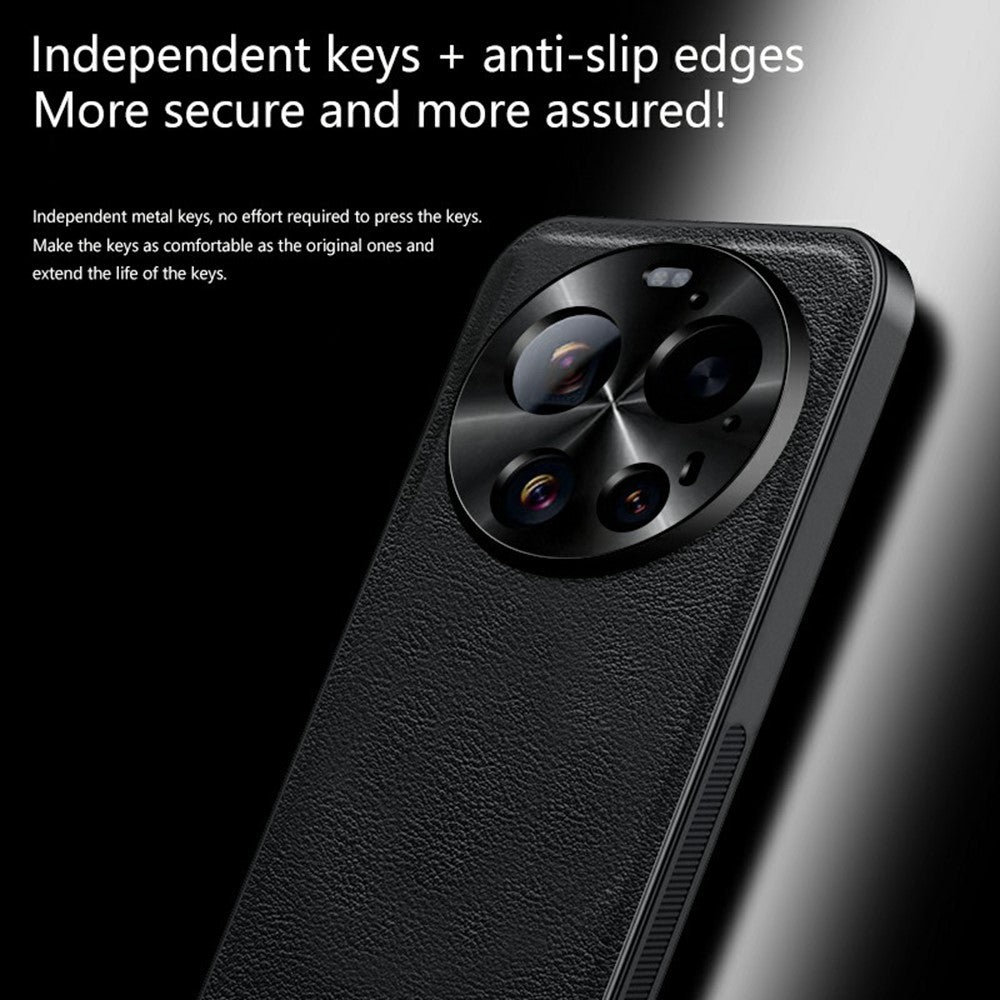 For Xiaomi 17 Ultra 5G Case PU + TPU + PC Phone Back Cover with Metal Lens Frame