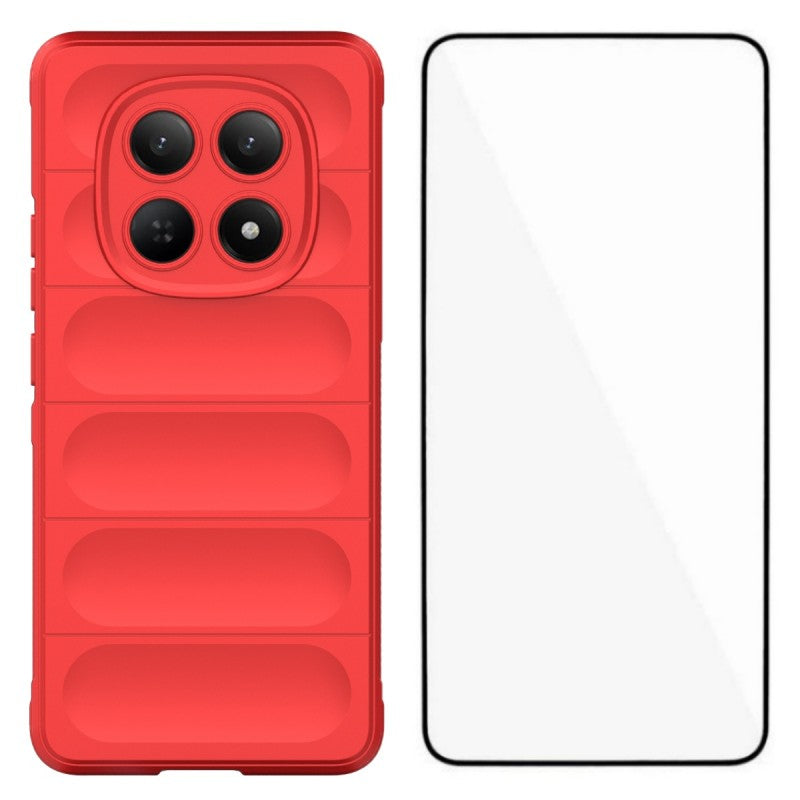 WANLONFENG For Xiaomi Redmi Note 15 4G (Global) TPU Case  HD Series Anti Slip Phone Cover with Tempered Glass