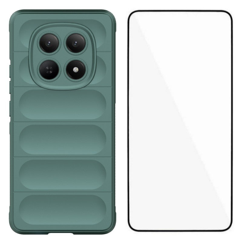 WANLONFENG For Xiaomi Redmi Note 15 4G (Global) TPU Case  HD Series Anti Slip Phone Cover with Tempered Glass