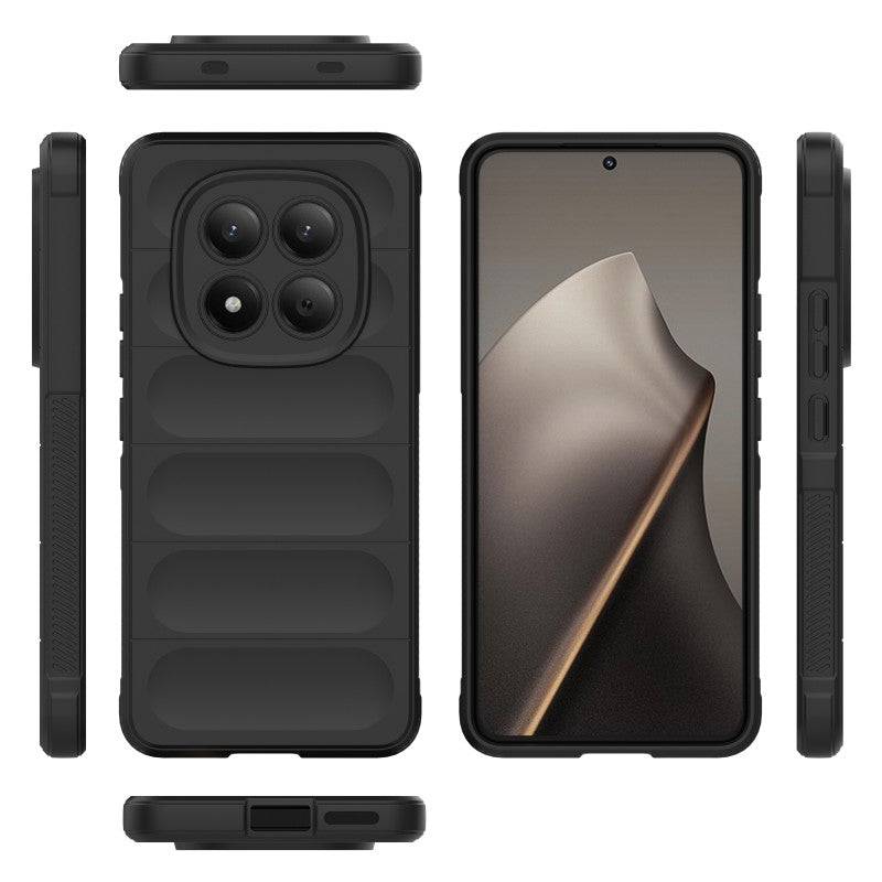 WANLONFENG För Xiaomi Redmi Note 15 Pro 4G (Global) TPU-skal HD-serien halkfritt mobilskydd med härdat glas