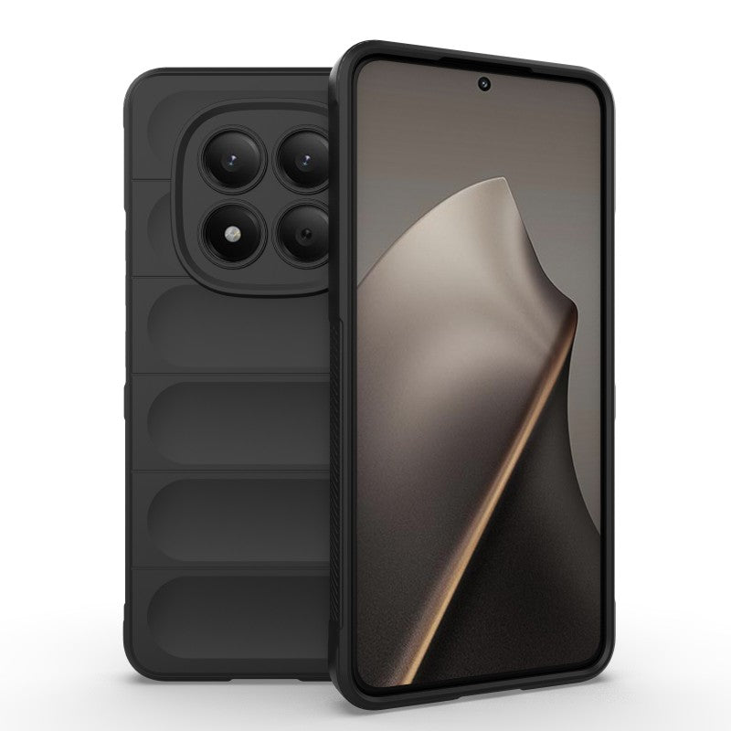 WANLONFENG För Xiaomi Redmi Note 15 Pro 4G (Global) TPU-skal HD-serien halkfritt mobilskydd med härdat glas