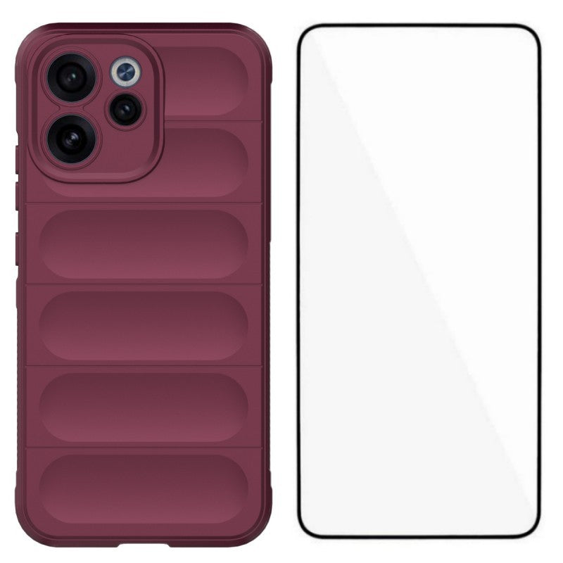 WANLONFENG För Oppo Reno15 Pro 5G (Kina) / Oppo Reno15 Pro Max 5G (Global) TPU-skal HD-serien halkfritt mobilskydd med härdat glas