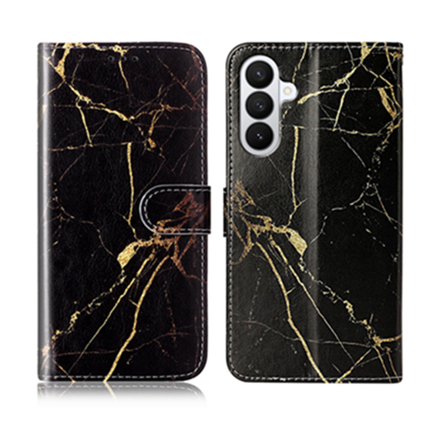 For Samsung Galaxy S26 Stand Case Marble Painted Folio Flip Leather Wallet Phone Cover