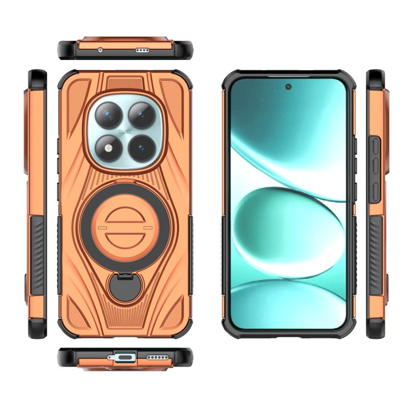 WANLONFENG För Xiaomi Redmi Note 15 Pro+ 5G (Global) / Xiaomi Poco M8 Pro 5G XH-serien Stativskal med Skärmfilm, Stoppsäkert PC TPU mobilskal