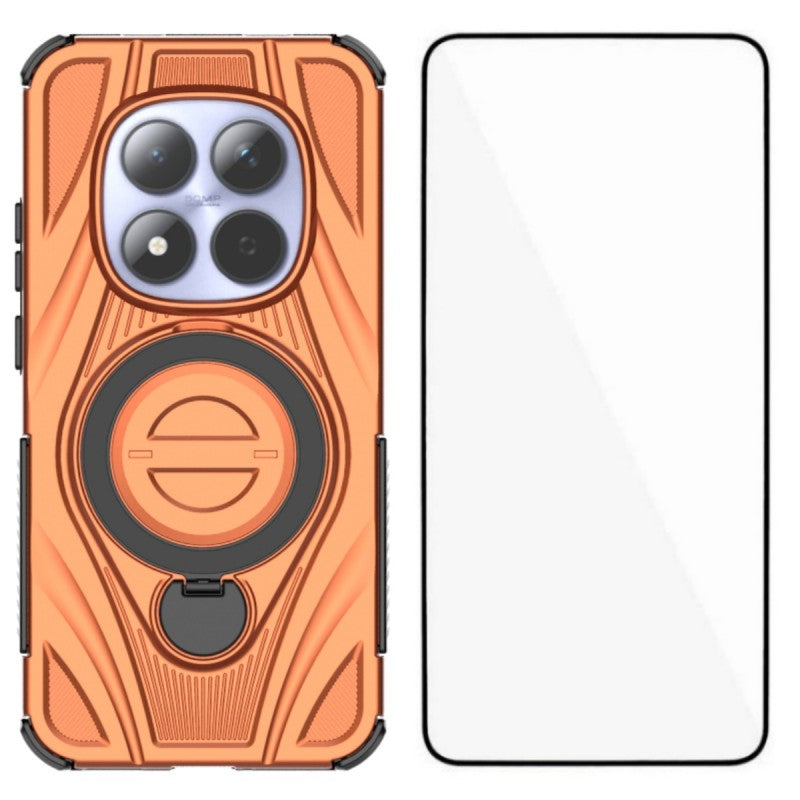 WANLONFENG For Xiaomi Redmi Note 15 Pro 5G (Global)  XH Series Kickstand Case with Screen Film, Drop Proof PC TPU Phone Cover