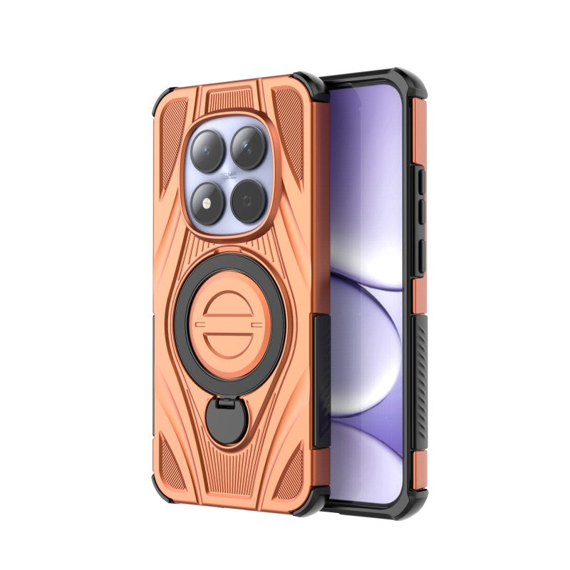 WANLONFENG For Xiaomi Redmi Note 15 Pro 5G (Global)  XH Series Kickstand Case with Screen Film, Drop Proof PC TPU Phone Cover