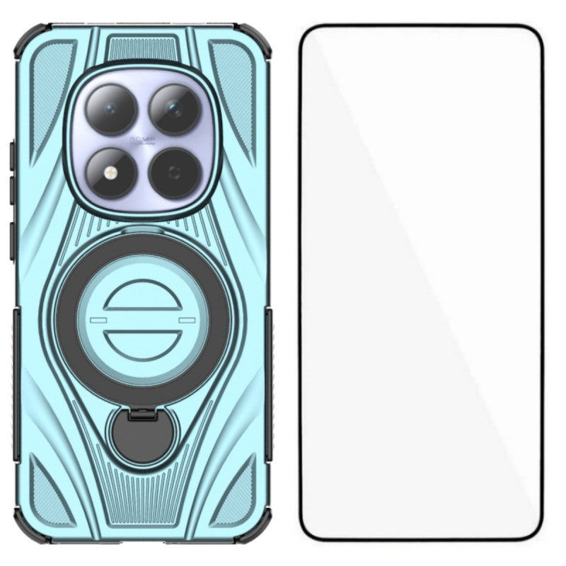 WANLONFENG For Xiaomi Redmi Note 15 Pro 5G (Global)  XH Series Kickstand Case with Screen Film, Drop Proof PC TPU Phone Cover