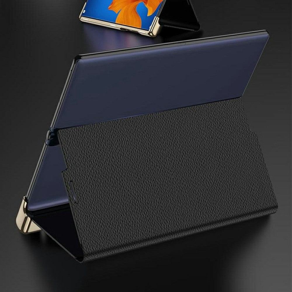 GKK For Huawei Mate Xs Magnetic Flip Leather Case with Detachable Snap Handle Phone Stand Cover