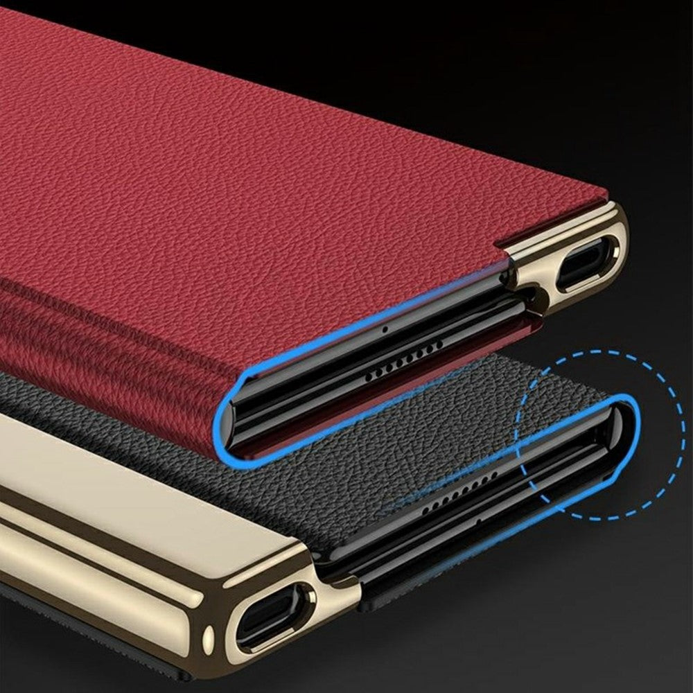 GKK For Huawei Mate Xs Magnetic Flip Leather Case with Detachable Snap Handle Phone Stand Cover