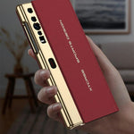 GKK For Huawei Mate Xs Magnetic Flip Leather Case with Detachable Snap Handle Phone Stand Cover