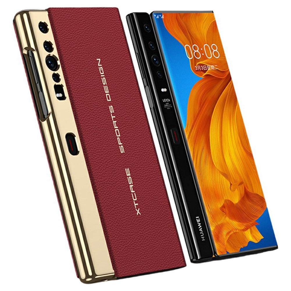 GKK For Huawei Mate Xs Magnetic Flip Leather Case with Detachable Snap Handle Phone Stand Cover