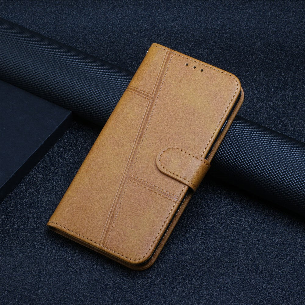 For Oppo Reno15 F 5G Leather Phone Case Foldable Stand Wallet Flip Cover with Strap