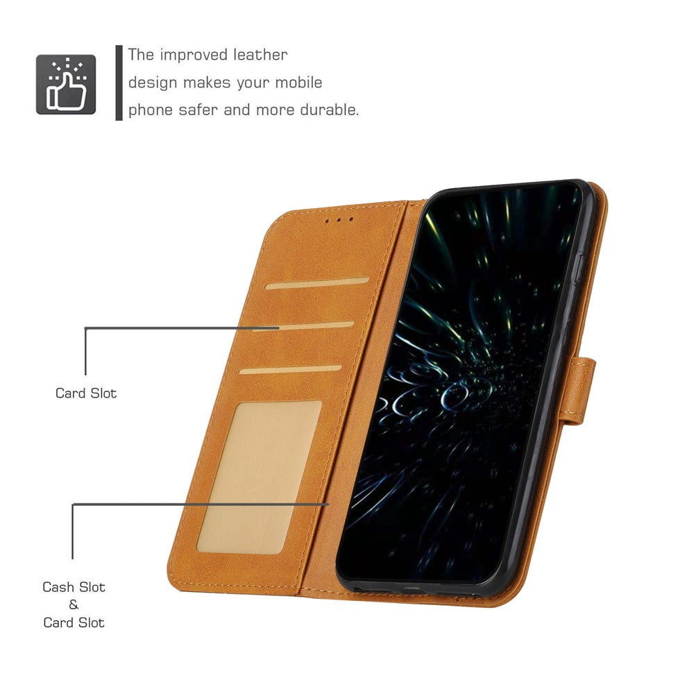 Leather Phone Case For Oppo Reno15 Pro Max 5G (Global)  /  Reno15 Pro 5G (China) Foldable Stand Wallet Flip Cover with Strap