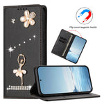 For Xiaomi Redmi Note 15 Pro 5G (Global) Leather Case RFID Blocking Wallet Stand Rhinestones Ballet Dancer Flip Phone Cover
