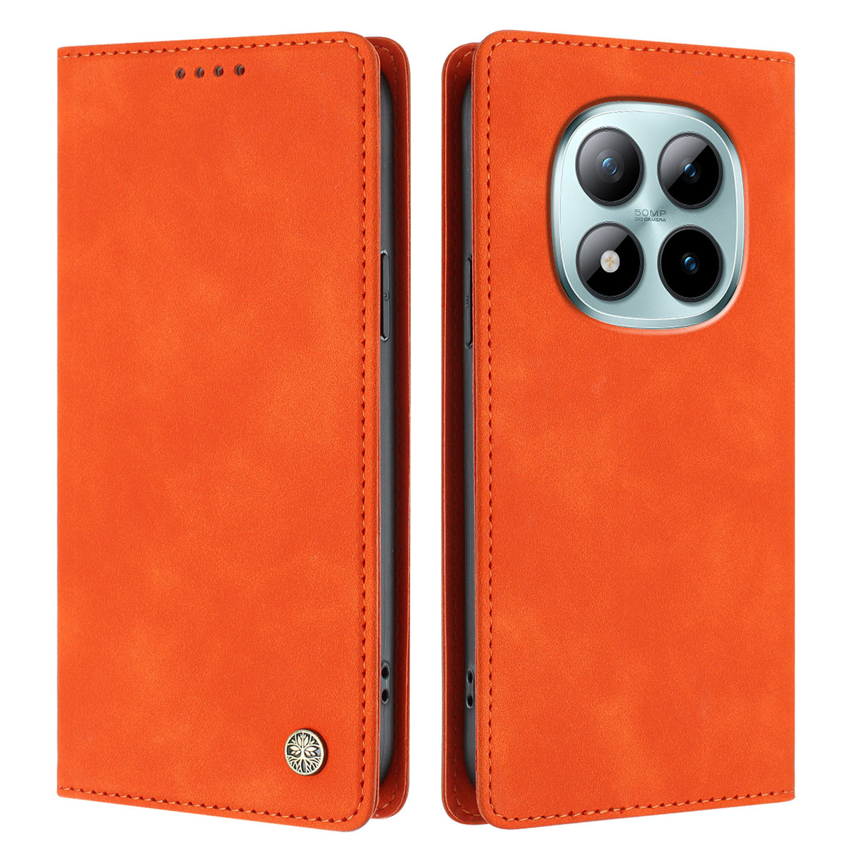 Xiaomi Poco M8 Pro 5G / Xiaomi Redmi Note 15 Pro+ 5G (Global) Fodral HX RFID-blockerande plånboksfodral i läder med fällbart lock till mobilen