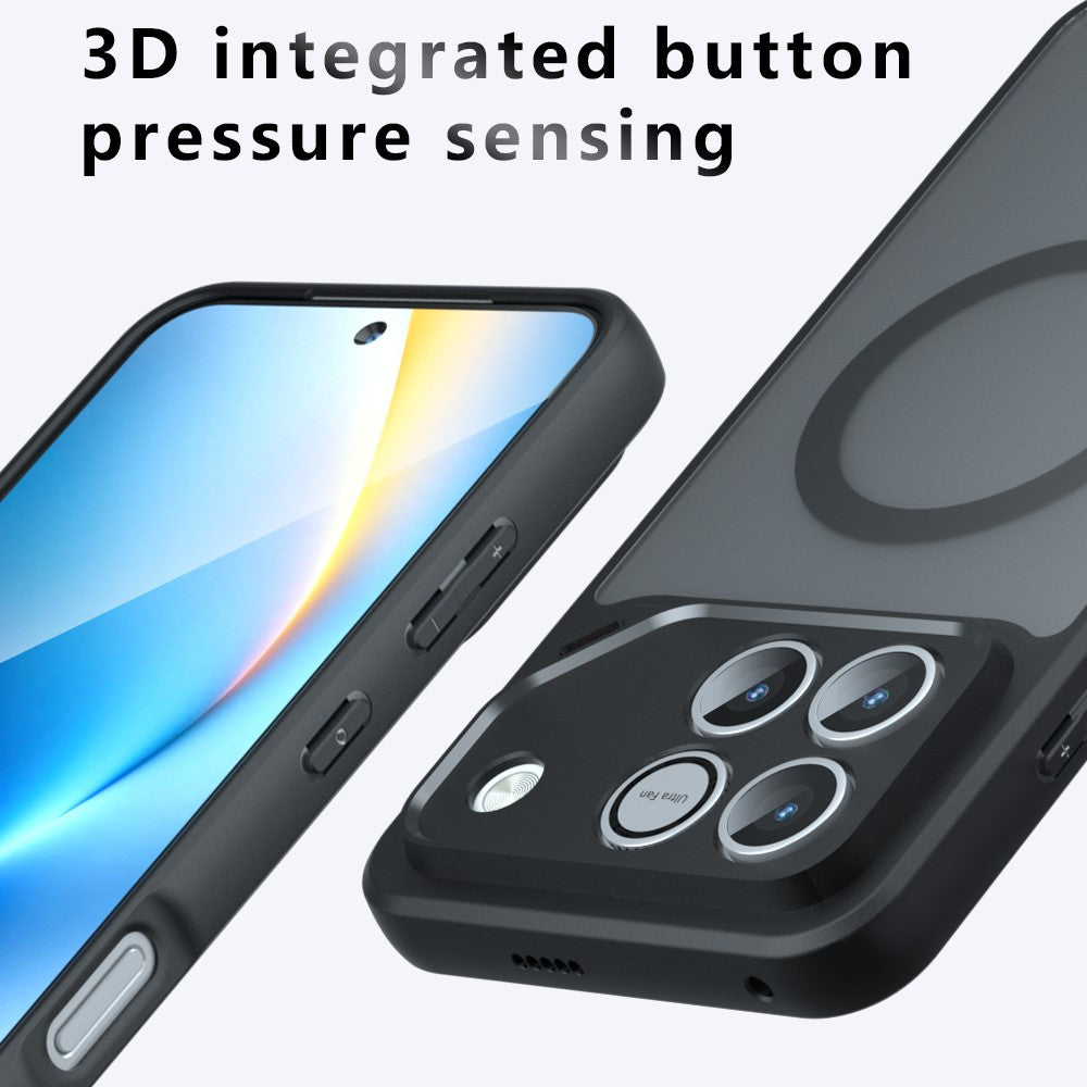 Magnetic Case For Honor Win 5G  /  Win RT 5G TPU + PC Matte Skin Touch Phone Cover