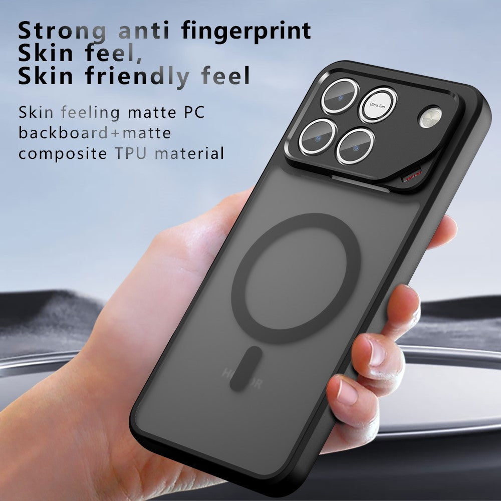 Magnetic Case For Honor Win 5G  /  Win RT 5G TPU + PC Matte Skin Touch Phone Cover