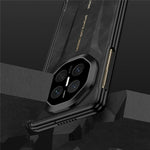 GKK For Huawei Mate X7 Case Magnetic Hinge Protection PC PU Leather Tempered Glass Phone Cover with Alloy Kickstand