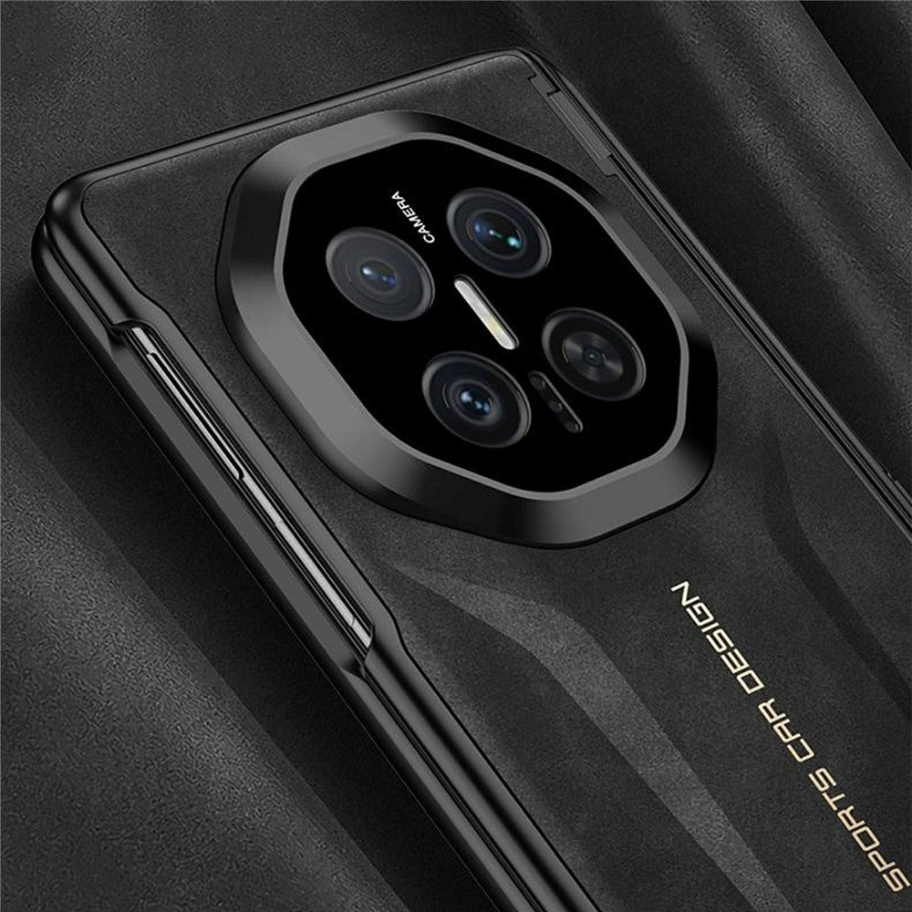 GKK For Huawei Mate X7 Case Magnetic Hinge Protection PC PU Leather Tempered Glass Phone Cover with Alloy Kickstand
