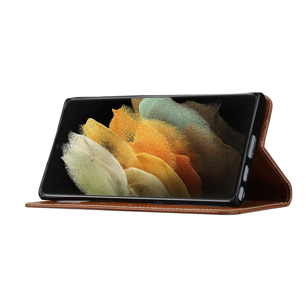 For Samsung Galaxy S26 Ultra Cell Phone Case Magnetic Closing PU Leather Stand Cover