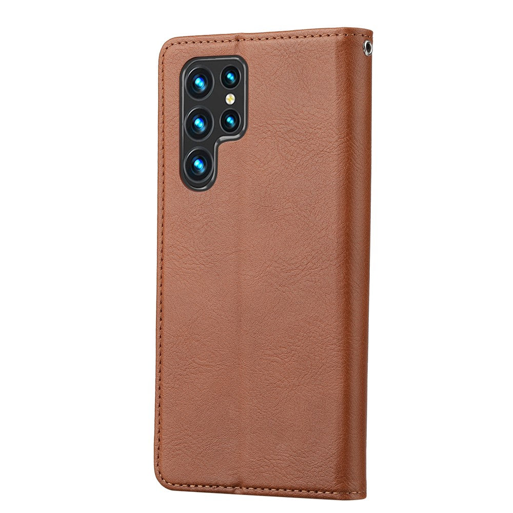 For Samsung Galaxy S26 Ultra Cell Phone Case Magnetic Closing PU Leather Stand Cover