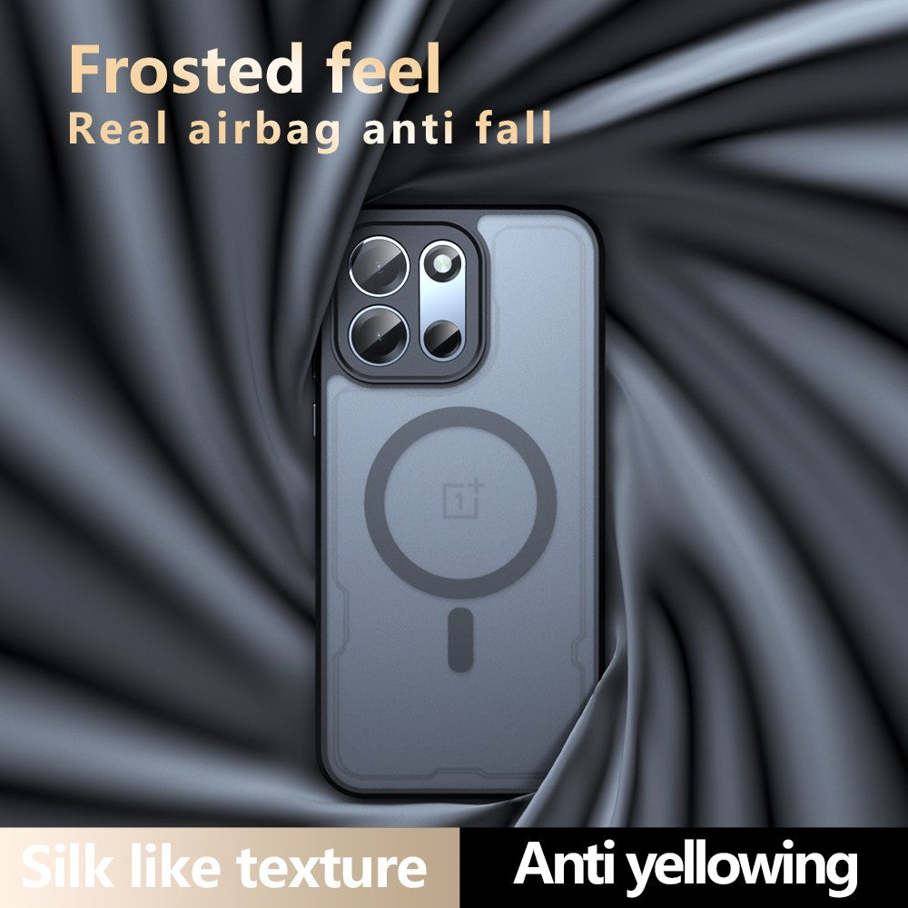 Magnetiskt skal för OnePlus Nord CE6 5G / Nord 6 5G / Turbo 6V 5G / Turbo 6 5G TPU + PC matt hud pekskärm mobilskal