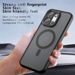 Magnetiskt skal för OnePlus Nord CE6 5G / Nord 6 5G / Turbo 6V 5G / Turbo 6 5G TPU + PC matt hud pekskärm mobilskal