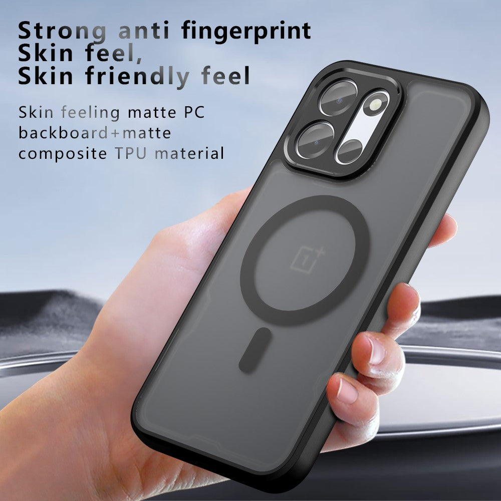 Magnetiskt skal för OnePlus Nord CE6 5G / Nord 6 5G / Turbo 6V 5G / Turbo 6 5G TPU + PC matt hud pekskärm mobilskal
