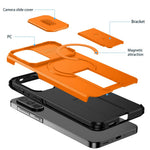 Til Samsung Galaxy A57 5G Magnetisk Cover med Støttefod og Kamera Slider PC + TPU Telefoncover
