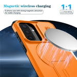 Til Samsung Galaxy A57 5G Magnetisk Cover med Støttefod og Kamera Slider PC + TPU Telefoncover