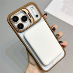 For iPhone 18 Pro / 17 Pro Case Compatible with MagSafe TPU Acrylic Phone Cover with Lens Frame Kickstand / Lens Film