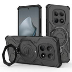 For Xiaomi Redmi Note 15 4G (Global) Magnetic Case Rotating Metal Kickstand Shockproof PC + TPU Phone Back Cover