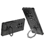 For Xiaomi Redmi Note 15 4G (Global) Magnetic Case Rotating Metal Kickstand Shockproof PC + TPU Phone Back Cover