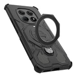 For Xiaomi Redmi Note 15 4G (Global) Magnetic Case Rotating Metal Kickstand Shockproof PC + TPU Phone Back Cover